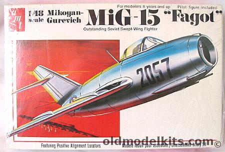 AMT 1/48 Mikoyan-Gurevich Mig-15 Fagot, T644 plastic model kit